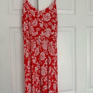Gap red summer cotton dress size medium